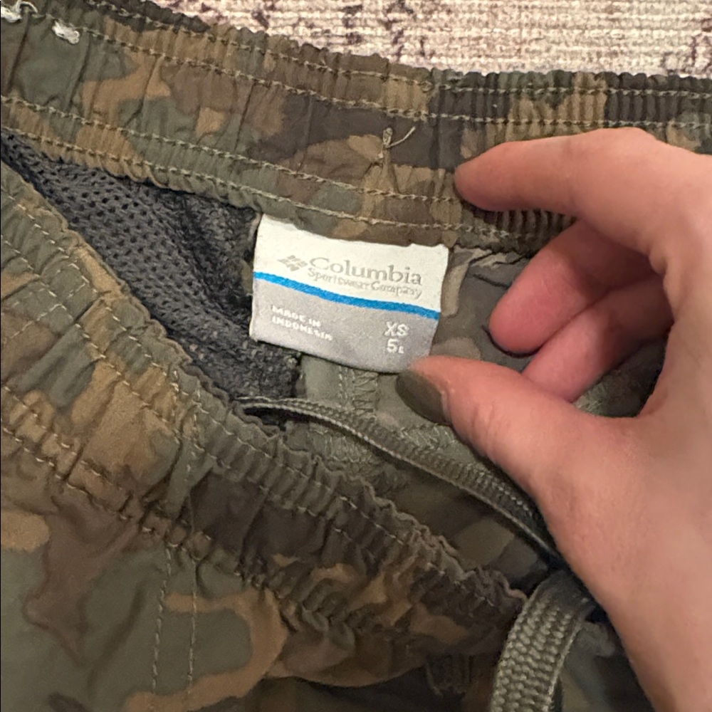 Columbia Camo Athletic Shorts - Green and Brown - Picture 2 of 3